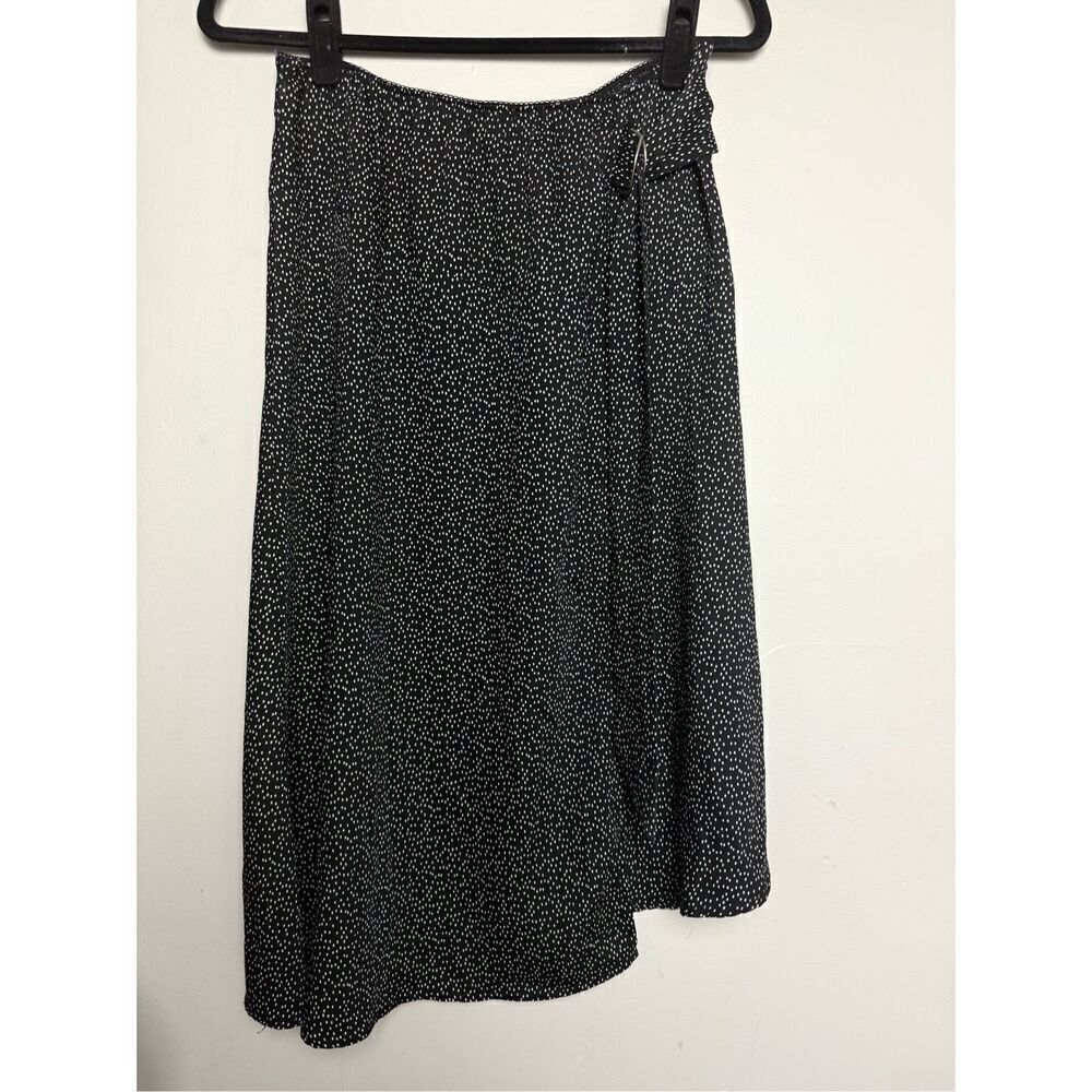 Laundry by Shelli segal dot d-ring asymmetrical midi skirt Small